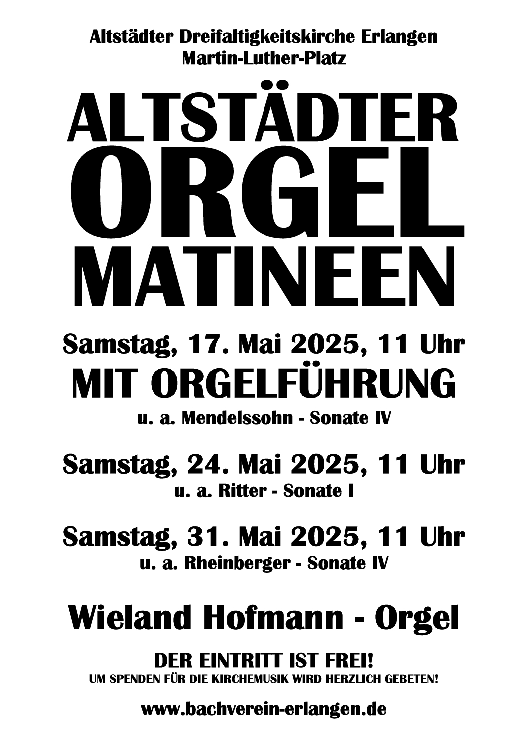 Plakat Orgelmatineen 2025