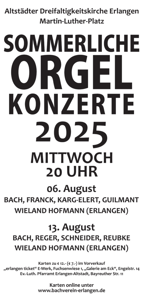 Sommerliche Orgelkonzerte 2025