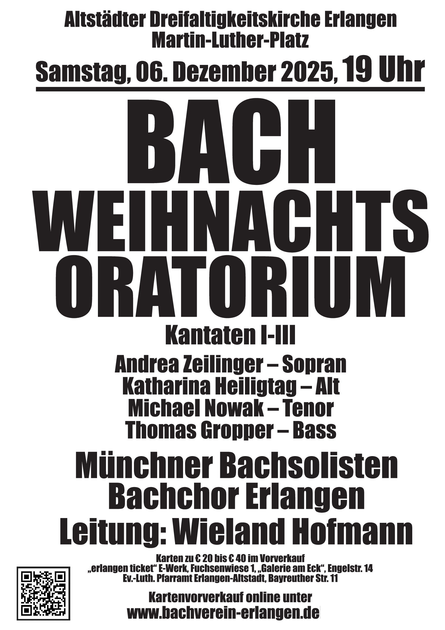 Plakat Weihnachtsoratorium 2025