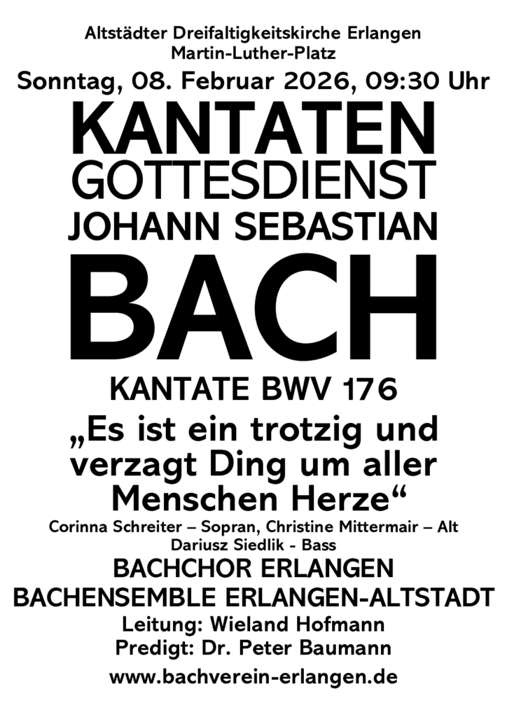 Plakat Kantatengottesdienst 08 02 2026